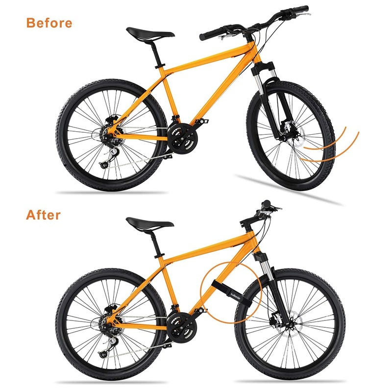 LuBanSir Bike Rack Straps, 8 Pack (8" & 26") Adjustable Bike Stabilizer Straps to Keep Bike Wheel from Spinning - Image 2